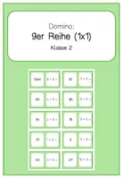 Vorschau - Spiele - Domino 9er Reihe (Einmaleins Übungsspiel) - Deckblatt