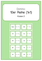 Vorschau - Spiele - Domino 10er Reihe (Einmaleins Übungsspiel) - Deckblatt