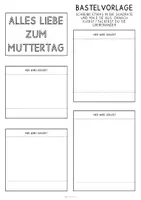 Vorschau - Mal- und Bastelvorlagen - Muttertag / Vatertag basteln - persönliches Klappgeschenk mit Anleitung - Seite 2