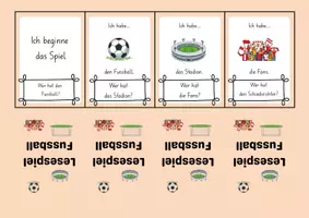 Vorschau - Spiele - Lesespiel Fussball - Seite 1