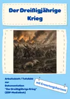 Vorschau - Arbeitsblätter - Der dreißigjährige Krieg - Deckblatt