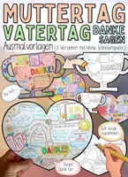 Vorschau - Arbeitsblätter - VATERTAG 👨👧👦 - Papa, Held & Lieblingsmensch PAKET (Muttertag) - Seite 1