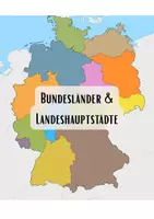 Vorschau - Arbeitsblätter - Bundesländer & Landeshauptstädte (Bastelmappe & AB's) - Seite 1