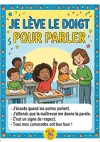 Aperçu - Affichage - Regles de vie de classe + mots positifs - Page de couverture