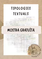 Vista previa - Refuerzo / NEE / Materiales de apoyo - LLENGUA - MOSTRA. Tipologies textuals - Portada