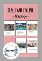 Vorschau - Bildkarten - Oral Exam Year 10 - mündliche Prüfung - Monologe führen - Sprechprüfung Englisch - Bilder beschreiben - Deckblatt