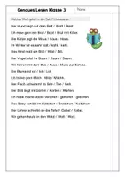 Vorschau - Arbeitsblätter - Lesetests Klasse 3 - oder als Übung zum genauen Lesen - Seite 3