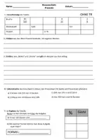 Vorschau - Arbeitsblätter - Klasenarbeit: Prozentrechnung II (Differenziert) + Lösungen - Deckblatt