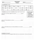 Vorschau - Arbeitsblätter - Klasenarbeit: Prozentrechnung II (Differenziert) + Lösungen - Seite 1