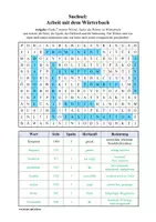 Vorschau - Arbeitsblätter - Suchsel Arbeit mit dem Duden / Wörterbuch: Bedeutung & Herkunft von Wörtern - Seite 2