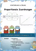 Vorschau - Arbeitsblätter - Proportionale Zuordnungen: Einführung & Übung - Deckblatt
