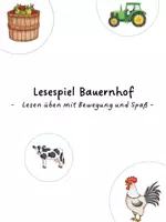 Vorschau - Aufgabenkarten - Lesespiel_Bauernhof - Deckblatt