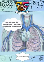 Vorschau - Arbeitsblätter - Das Herz und der Blutkreislauf – Sachtext, Aufgaben & Fallbeispiele - Deckblatt