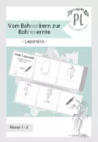 Vorschau - Arbeitsblätter - Vom Bohnenkern zur Bohnenernte: Leporello (Klasse 1/2) in Silbenschrift - Deckblatt