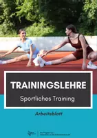 Vorschau - Arbeitsblätter - Grundlagen der Trainingslehre ⎮ Sportliches Training - Arbeitsblatt für Klasse 10 bis 13 - Deckblatt