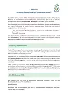 Vorschau - Unterrichtsreihen - Einführung in der gewaltfreien Kommunikation - Deckblatt