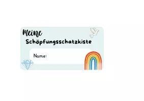 Vorschau - Mal- und Bastelvorlagen - Schöpfungsschatzkiste - Seite 1