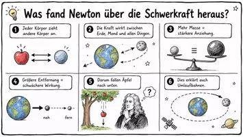 Vorschau - Arbeitsblätter - Lernposter + Arbeitsblätter zum Thema "Was fand Newton über die Schwerkraft heraus?" + Lösung & MP3 + Mindmap + Infografik - Seite 2