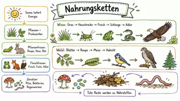 Vorschau - Arbeitsblätter - Lernposter + Arbeitsblatt "Nahrungskette" + Onlineübung & MP3 + Mindmap + Infografik - Seite 2
