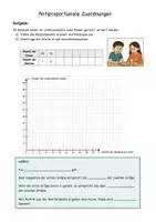 Vorschau - Arbeitsblätter - Antiproportionale Zuordnungen: Einführung & Übung - Seite 1