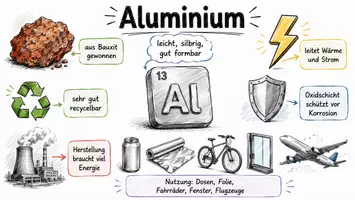 Vorschau - Arbeitsblätter - Lernposter + Arbeitsblätter zum Thema "Aluminium" + Lösung & MP3 + Mindmap + Infografik - Seite 2