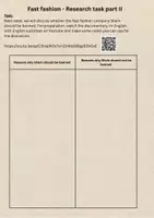 Vorschau - Arbeitsblätter - Fast fashion: Research & Discussion Tasks - Seite 2