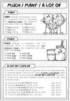 Vorschau - Arbeitsblätter - Much Many Klasse 5, 6, 7 – Übungen, Mengenangaben Englisch, countable und uncountable nouns, Grammatik Übungen, Arbeitsblätter, Spiele | Materialpaket - Seite 2