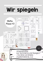 Vorschau - Arbeitsblätter - Wir spiegeln - Symmetrie und Spiegelachse - Deckblatt