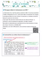 Aperçu - Feuilles d'exercices - Affiche Éducative Guide de Dictionnaire Format Paysage Simple avec Lignes Bleu Clair et Bleu Foncé - Page 1