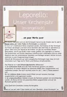 Vorschau - Mal- und Bastelvorlagen - Leporello Unser Kirchenjahr (evangelisch) - Seite 1