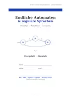 Vorschau - Stundenentwürfe - Übungsheft Informatik Oberstufe: Theoretische Informatik – Endliche Automaten & Reguläre Sprachen - Seite 1