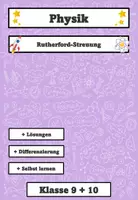 Vorschau - Arbeitsblätter - Rutherford-Streuversuch – PhET-Arbeitsblatt Atommodell mit Lösungen | Klasse 9+10 differenziert - Deckblatt