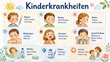 Vorschau - Arbeitsblätter - Lernposter + Arbeitsblatt "Kinderkrankheit" + Onlineübung & MP3 + Infografik - Seite 2