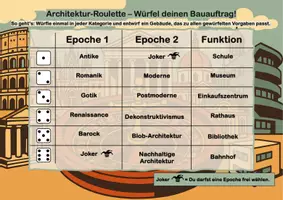 Vorschau - Arbeitsblätter - Architektur entdecken: Zeitstrahl und Kreativaufgabe - Seite 1