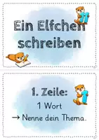 Vorschau - Arbeitsblätter - Muttertag Materialpaket – Karten basteln & Elfchen schreiben - Seite 3
