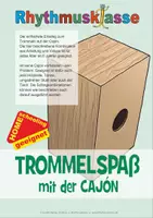 Vorschau - Arbeitsblätter - Trommelspaß mit der Cajón - mit Grafik und Video-Links - Deckblatt