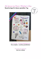 Vorschau - Mal- und Bastelvorlagen - All About My Mom - Eine Vorlage zum Muttertag - Deckblatt