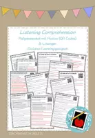 Vorschau - Arbeitsblätter - Listening Comprehension Aufgabenpaket mit Lösungen - Deckblatt