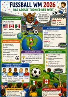 Vorschau - Stationenlernen - WM 2026 - Illustrierte Infoplakate zu allen Gruppen und Teams - Seite 1