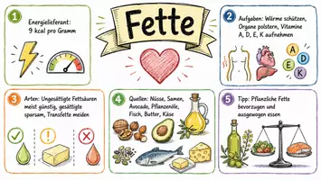 Vorschau - Arbeitsblätter - AB mit Fragen zum Thema "Fett" + Lösungsblatt + Mindmap + Infografik - Seite 1