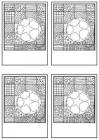 Vorschau - Mal- und Bastelvorlagen - Fußball WM 2026 - DIY Pop-Art & Mosaik Postkarten / Fußball-Weltmeisterschaft - Seite 3