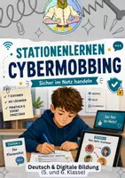 Vorschau - Stationenlernen - Cybermobbing Stationenlernen | Klasse 5/6 - Deckblatt