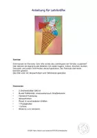 Vorschau - Mal- und Bastelvorlagen - Kunst Sommer, Gestalte eine bunte Eistüte, Grundschule - Seite 3