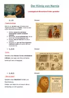 Vorschau - Stundenentwürfe - Der König von Narnia | Lesetagebuch | Unterrichtsmaterial | Kreativwerkstatt | Deutsch Klasse 5-8 | mit Lösungen - Seite 1
