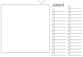Vorschau - Mal- und Bastelvorlagen - Dauerkalender zum Gestalten - Geschenksidee - Seite 2