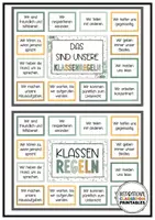 Vorschau - Poster - Klassenregeln Boho Grün | Klassenzimmer Deko | Verhaltensregeln - Seite 1