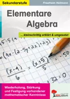 Vorschau - Arbeitsblätter - Elementare Algebra | Terme, Gleichungen, Potenzen, Binomische Formeln, Wurzeln, Variablen | Mathematik Sekundarstufe I Klasse 8-10 Lösungen - Deckblatt