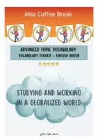 Vorschau - Merkblätter - Studying and Working in a Globalized World - Topic Vocabulary | Language Support | Scaffolds - Deckblatt