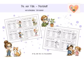 Vorschau - Poster - Die 4 Fälle - Merkblatt - Deckblatt