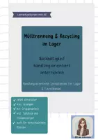Vorschau - Stundenentwürfe - Mülltrennung & Recycling im Lager - Nachhaltigkeit handlungsorientiert unterrichten - Deckblatt